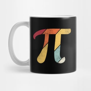 Pi Day Retro Symbol (Sunset) Mug